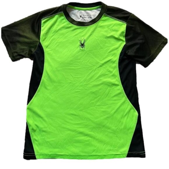 Spyder Youth Medium Dri Fit Boy’s Short Sleeve Athletic Top, Size 10/12 - Picture 1 of 4